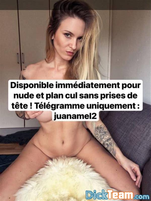 beirnrurbe - Femme - Hétéro - 32 ans : Disponible immédiatement pour nude et plan cul sans prises de tête ! Télégramme uniquement : juanamel2