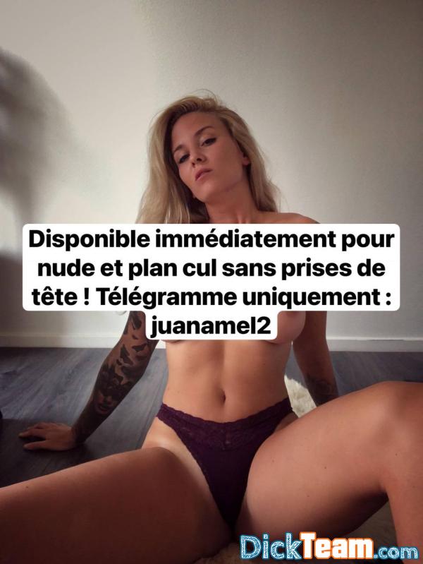 bnnekrj - Femme - Hétéro - 30 ans : Disponible immédiatement pour nude et plan cul sans prises de tête ! Télégramme uniquement : juanamel2